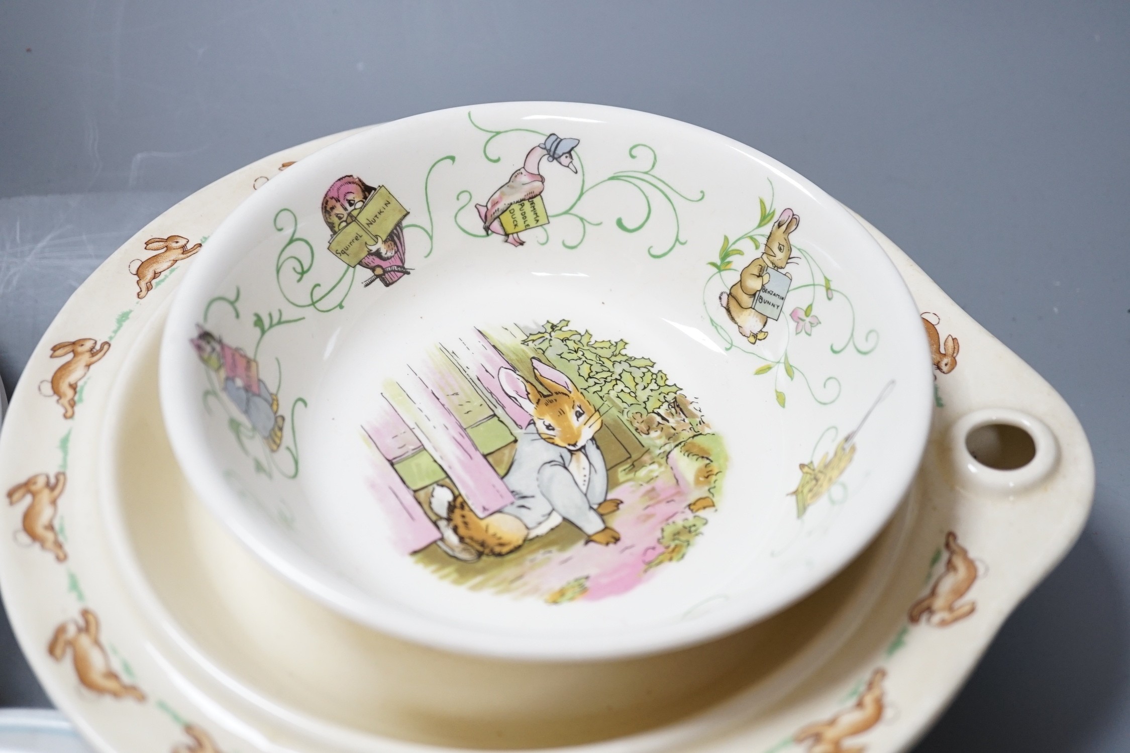 Shelley, Royal Albert and Wedgwood childs' teawares